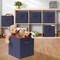 Casafield Set of 6 Collapsible Fabric Cube Storage Bins - 11&#x22; Foldable Cloth Baskets for Shelves, Cubby Organizers &#x26; More